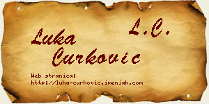 Luka Ćurković vizit kartica